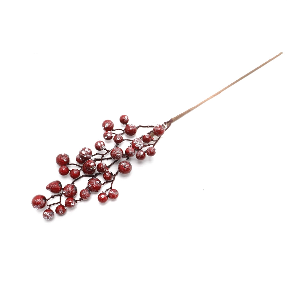 Shiny Artificial Berry Flower Branch Christmas Decoration Holiday Home Decoration Flower Branch Garden Table Flower Branch