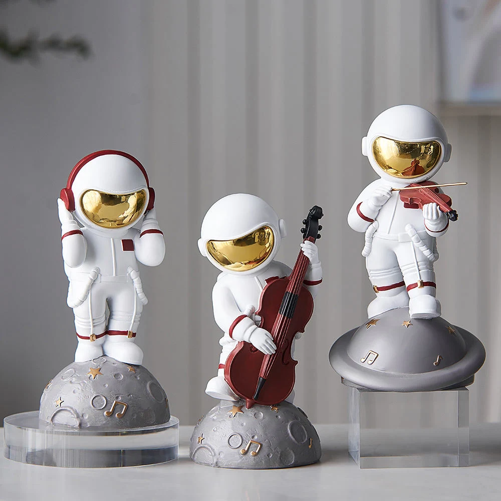 Modern Creative Office Desk Decoration Crafts Astronaut Statue Figurines Home Decor